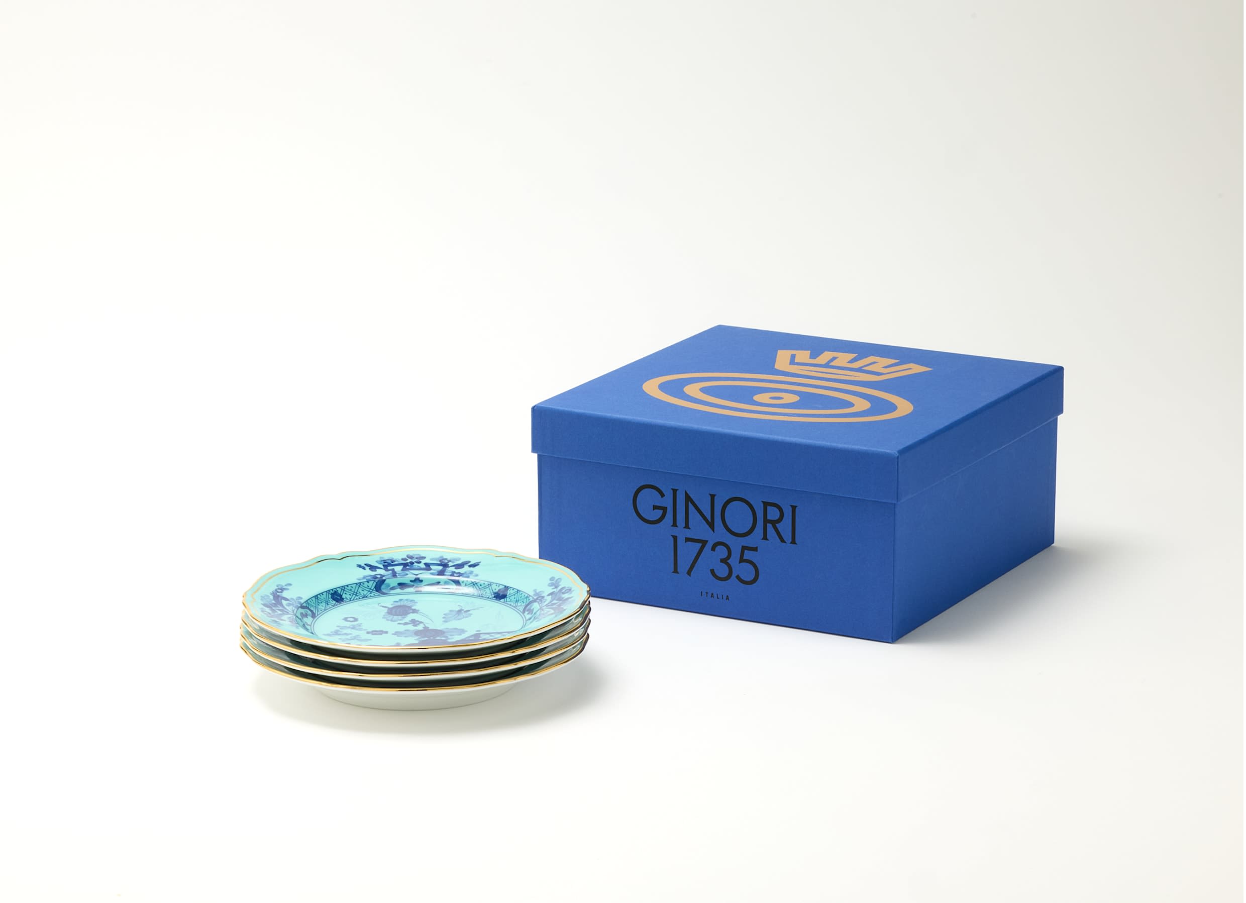 新品】 リチャードジノリ オリエンテイタリアーノ イリス2種×2枚(箱付